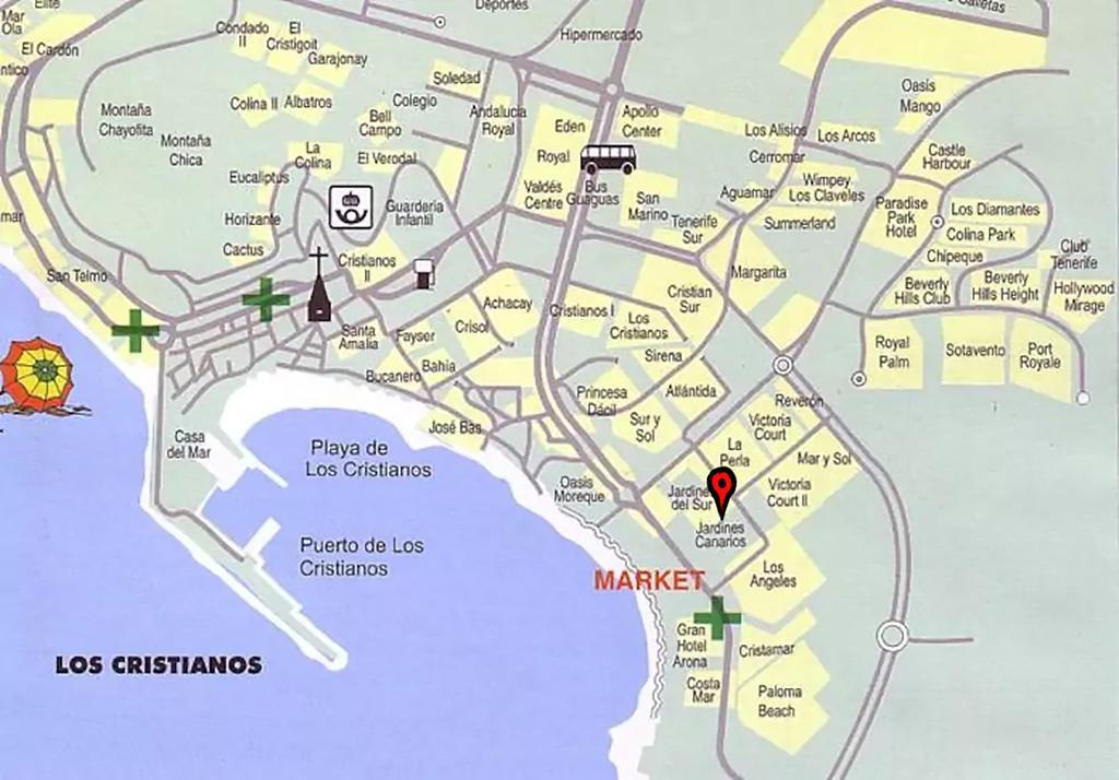 Jardin Canario Primera Linea De Playa Los Cristianos  Exterior foto